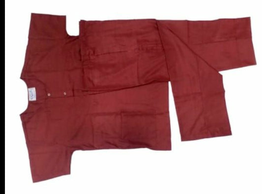 Scrub suit (maroon colour)