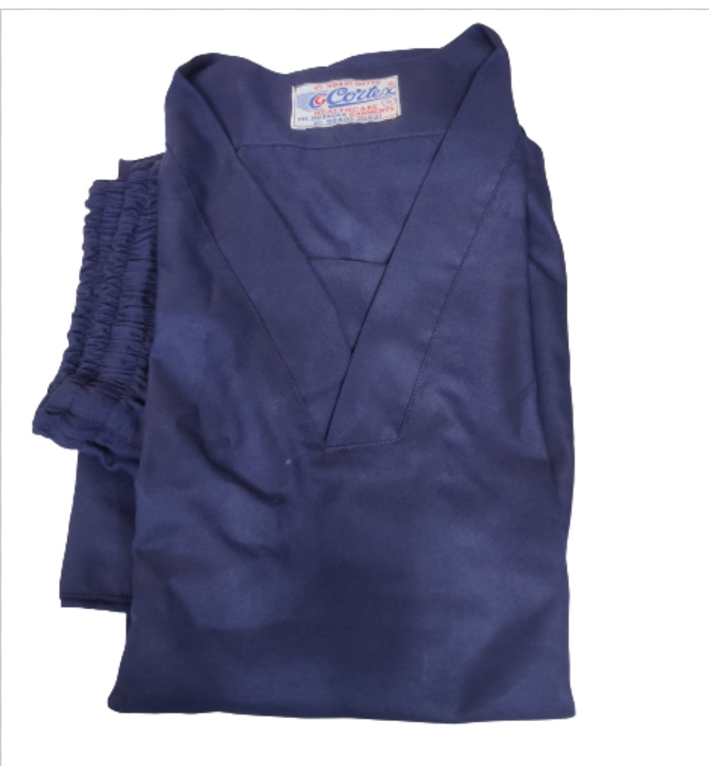 Scrub suit ( v neck ) navy blue