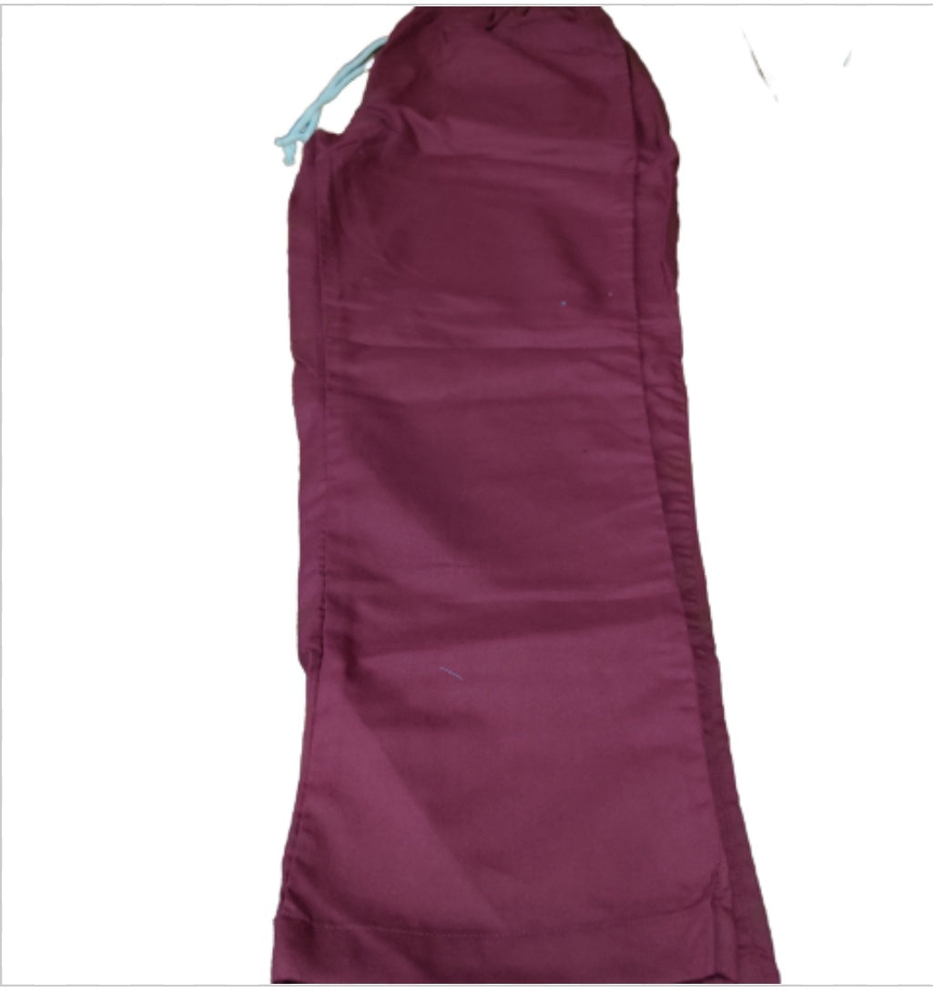 Scrub suit ( maroon v neck )