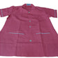 Ward nurse pant shirt (dark pink ) button model
