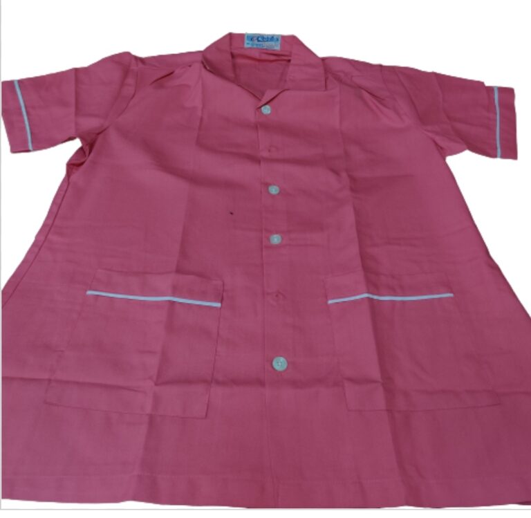 Ward nurse pant shirt (dark pink ) button model