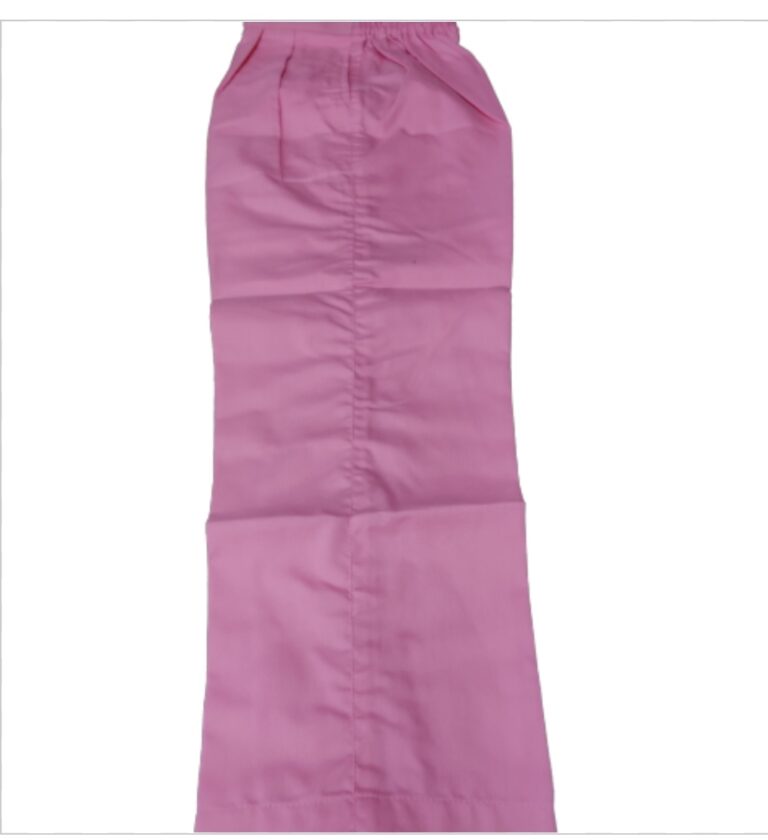 Ward nurse pant shirt ( dark pink ) zip model